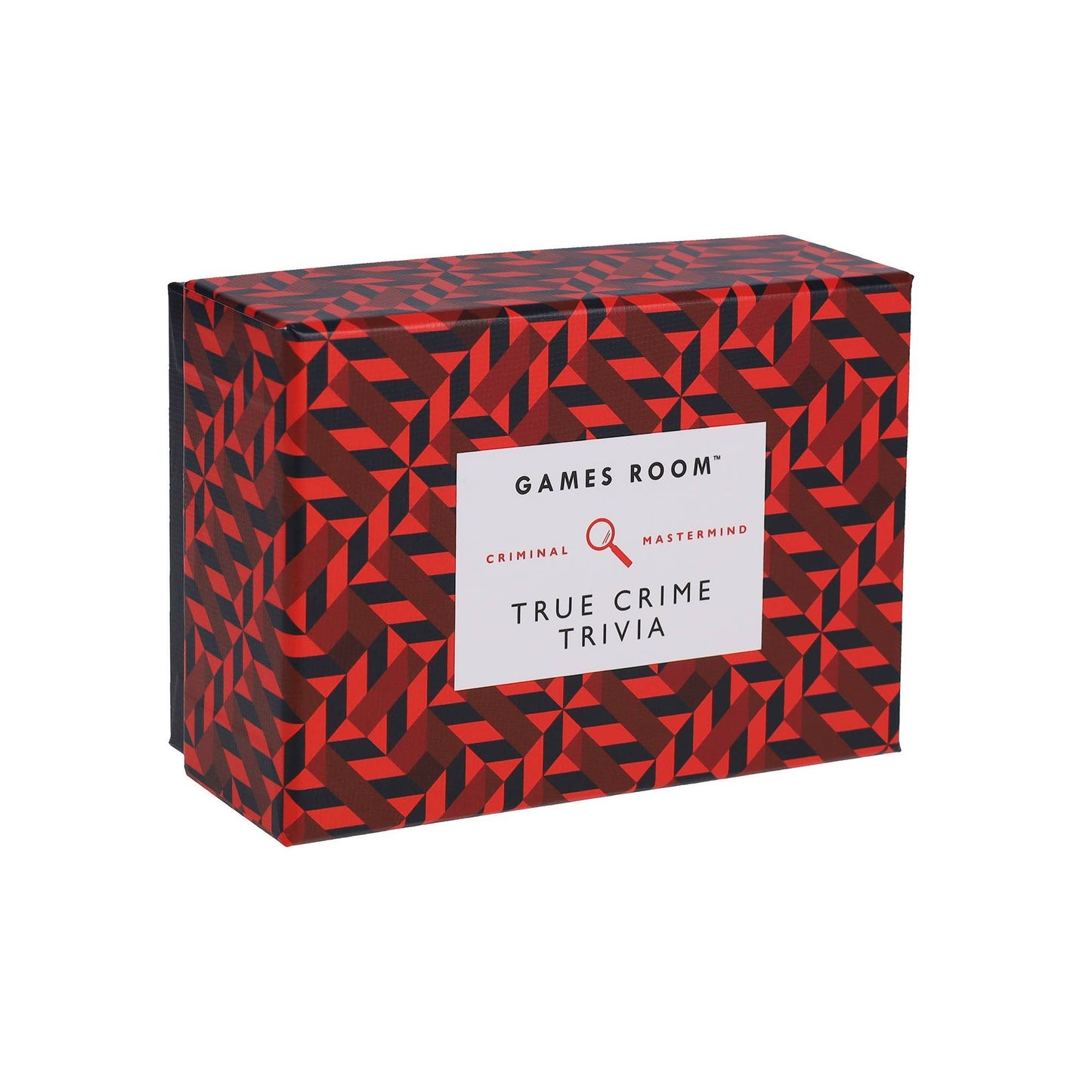 Angle view of the True Crime Trivia box