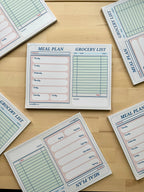 Meal Planner & Grocery List Notepad with user-friendly layout for efficient meal prep and grocery shopping