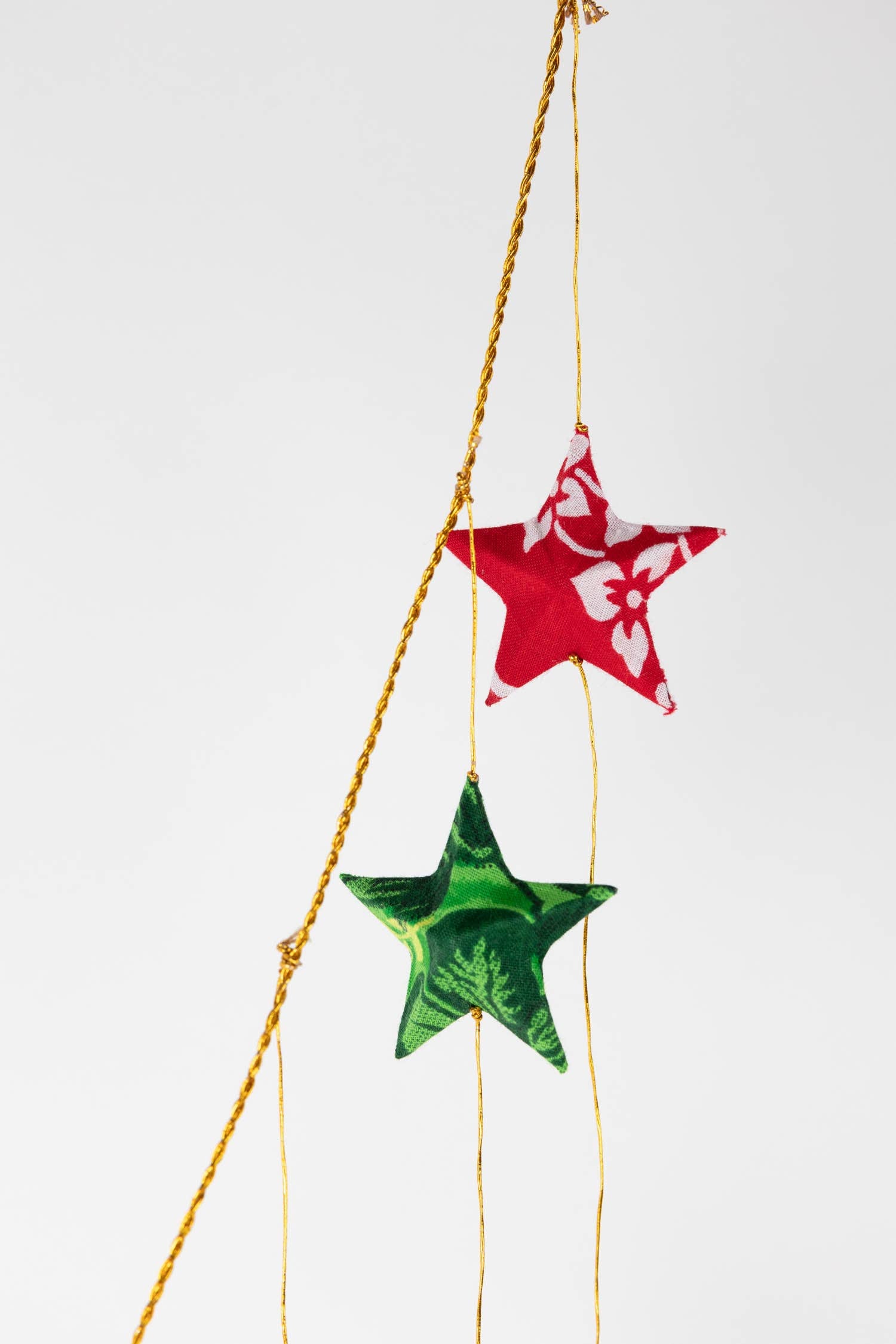 Recycled Sari Star Valance – Handmade Upcycled Holiday Window & Party Décor