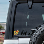 Roy Kent Vinyl Sticker on vehicle. 