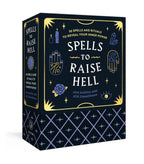 Boldly illustrated spell card deck featuring 50 rituals for modern mystics