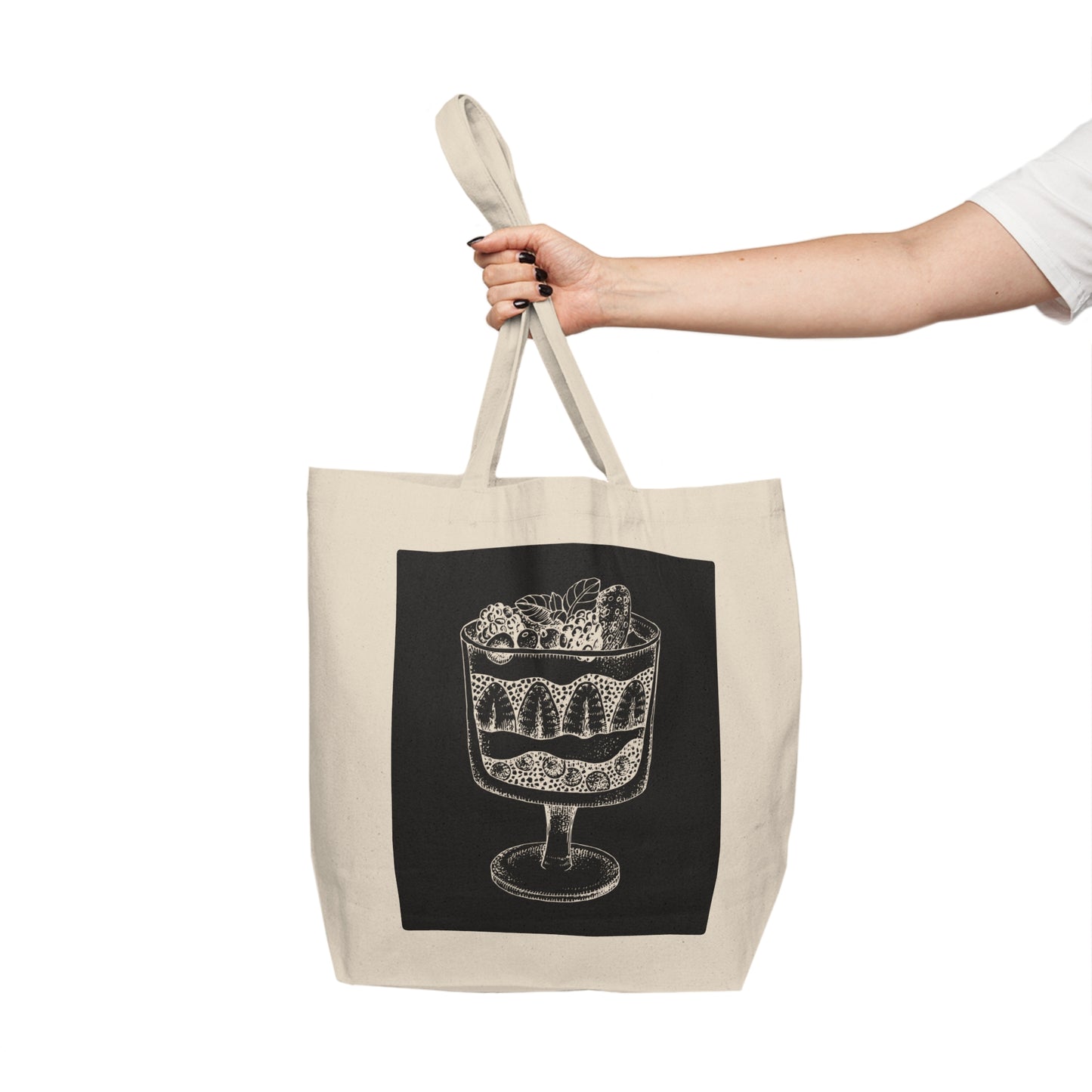 Be Trifling with the Trifle Dessert Canvas Tote Bag – Fun & Stylish Bag for Dessert Lovers