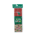 Set of three festive holiday gift card boxes with seasonal designs