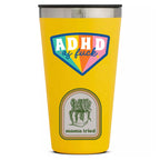 ADHD AF Sticker - Celebrate Neurodiversity on a water botlle. 
