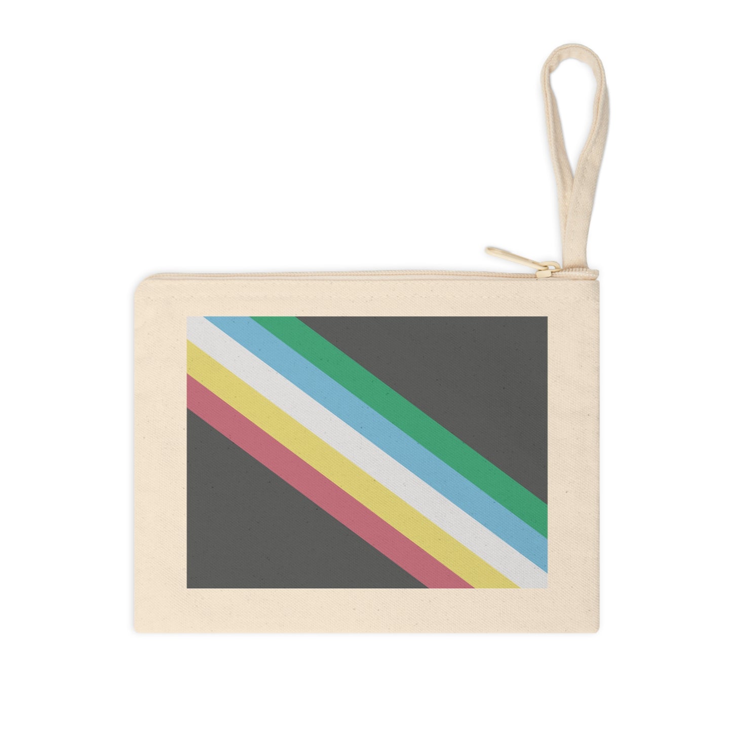 Colorful Striped Zipper Pouch - Stylish Organizer for Makeup, Art Supplies, & Everyday Essentials