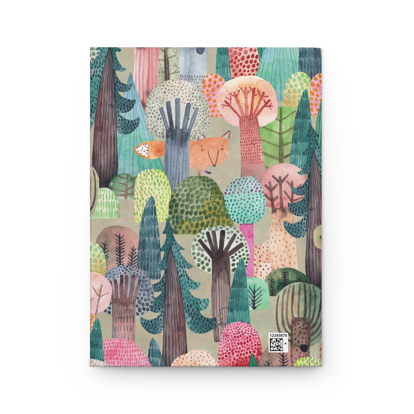 Abstract Forest Hardcover Journal – Smooth Matte Finish with Nature-Inspired Design for Writing and Journaling