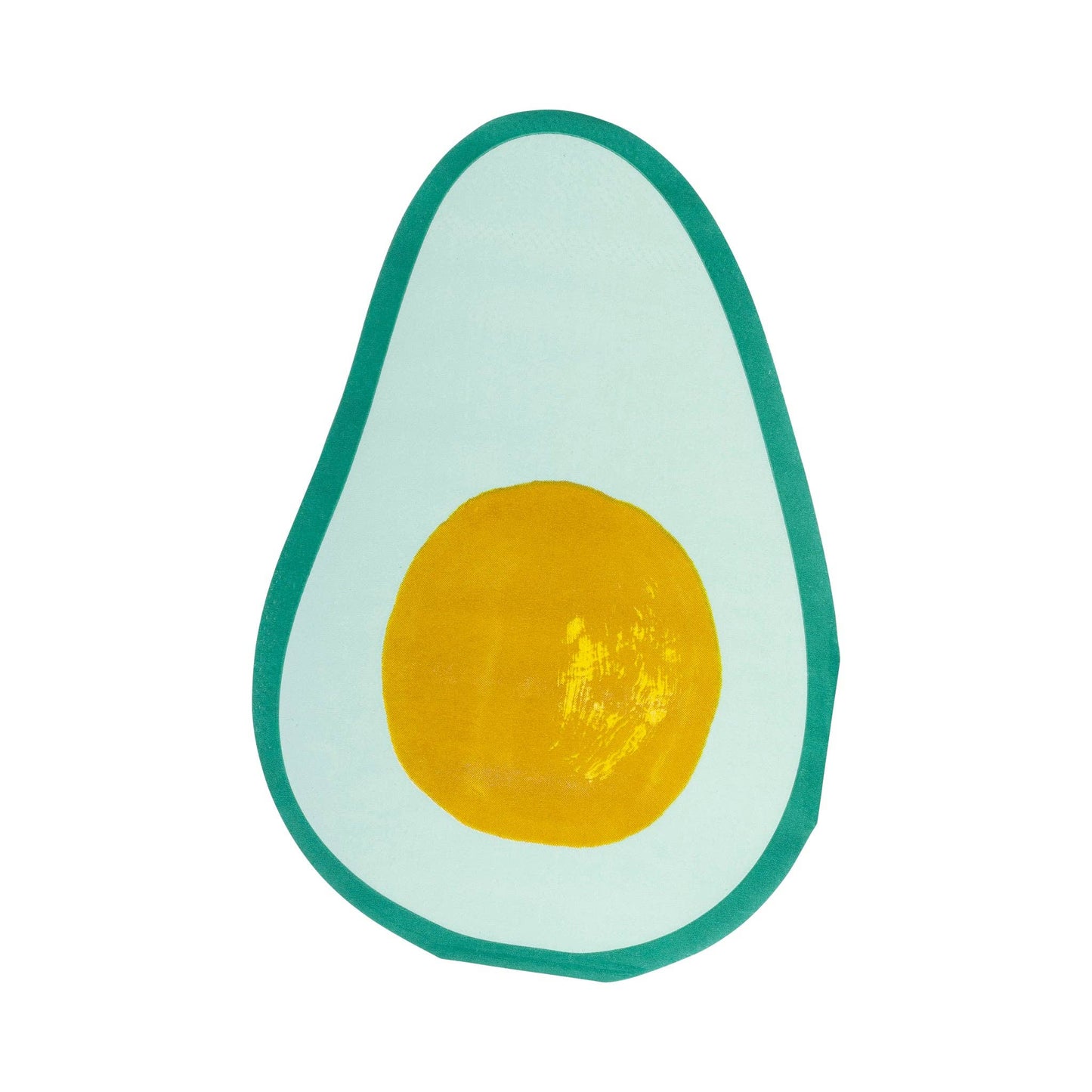 Avocado-shaped napkins for party decorations