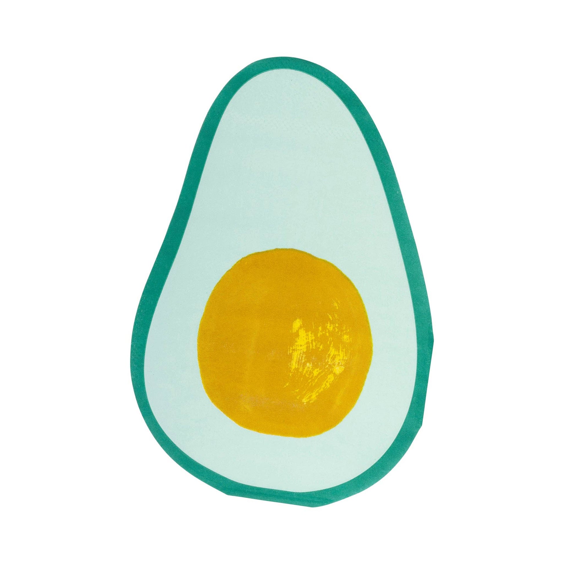 Avocado-shaped napkins for party decorations