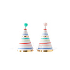 Bright and Cheerful Party Birthday Hat Set with Gold Foil Accents 