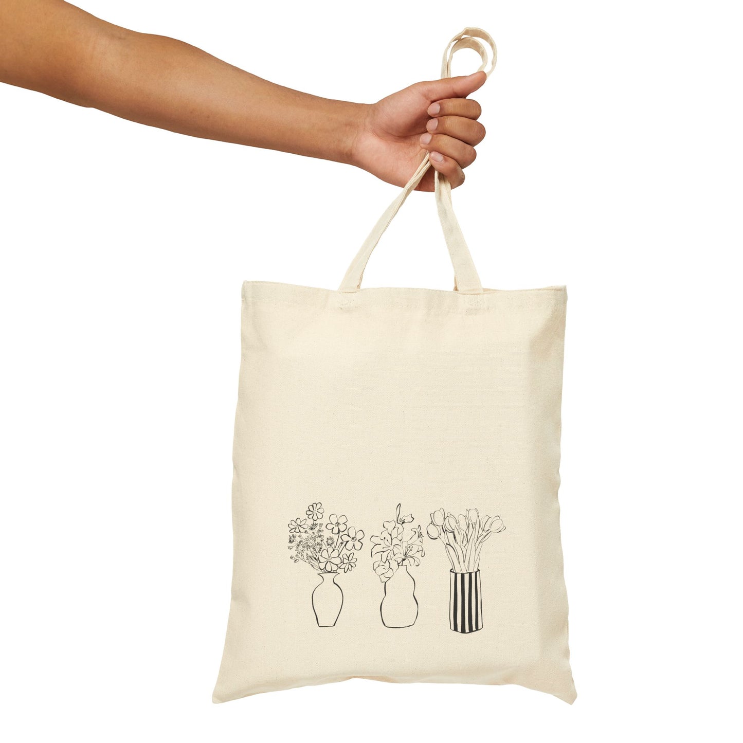 Floral Canvas Tote Bag – Your Eco-Friendly Shopping Companion