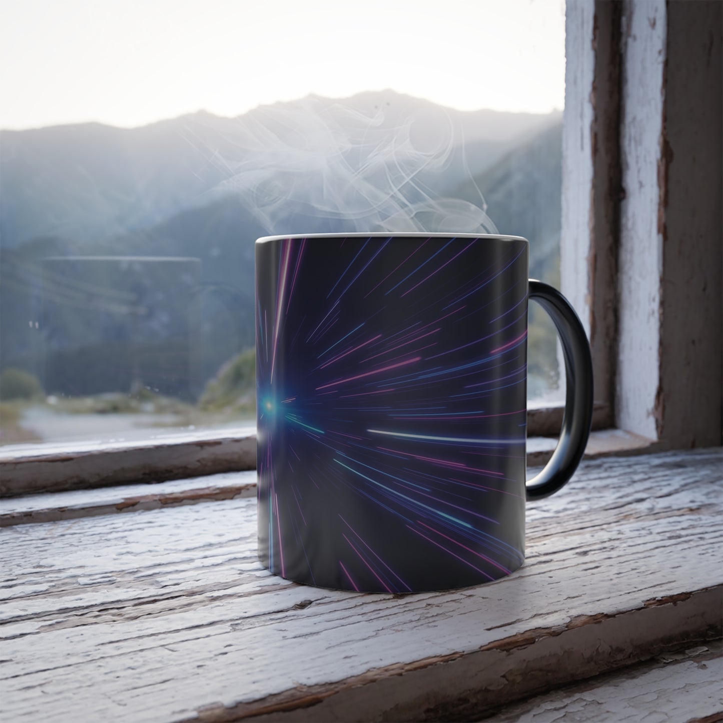 Cosmic Color-Changing Mug – Heat-Sensitive Magic for Your Morning Brew