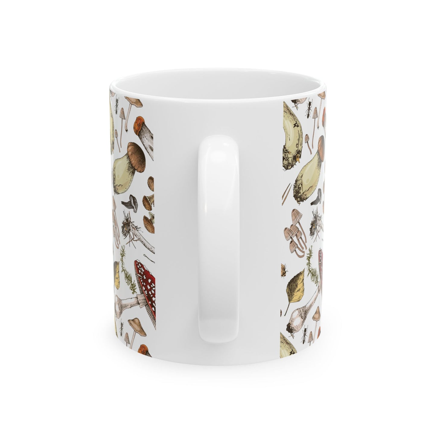 Rustic Woodland Mushroom Mug – Nature-Inspired 11 oz Ceramic Mug