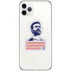Roy Kent Vinyl Sticker - Bold and Unfiltered Design decal on cellphone.