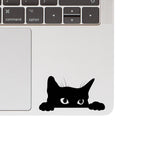 Sneaky Kitty Vinyl Sticker on laptop.