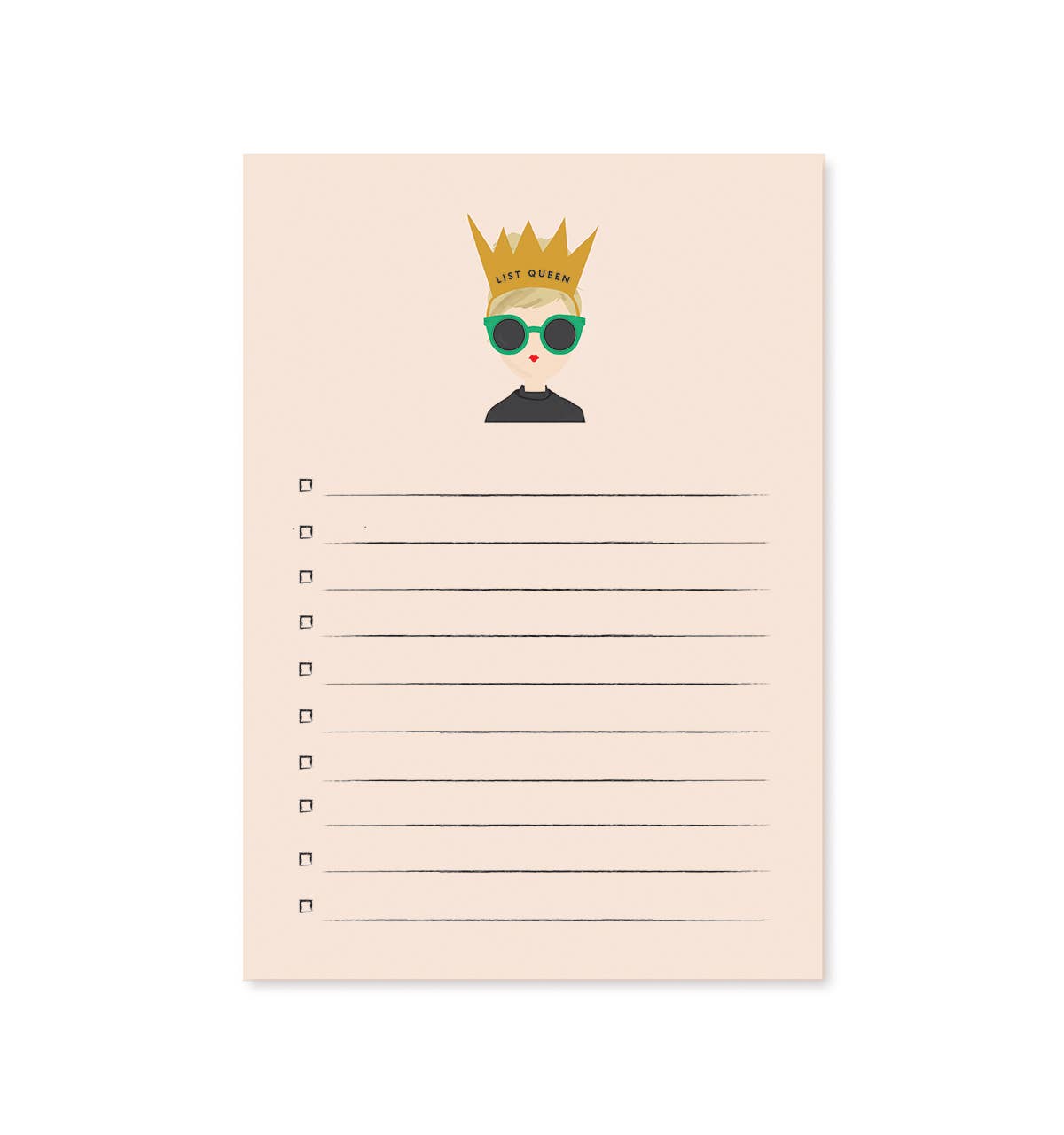 List Queen Notepad – Elegant To-Do List for Organizing Your Day in Style