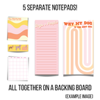 5 Separate Notepads All In One