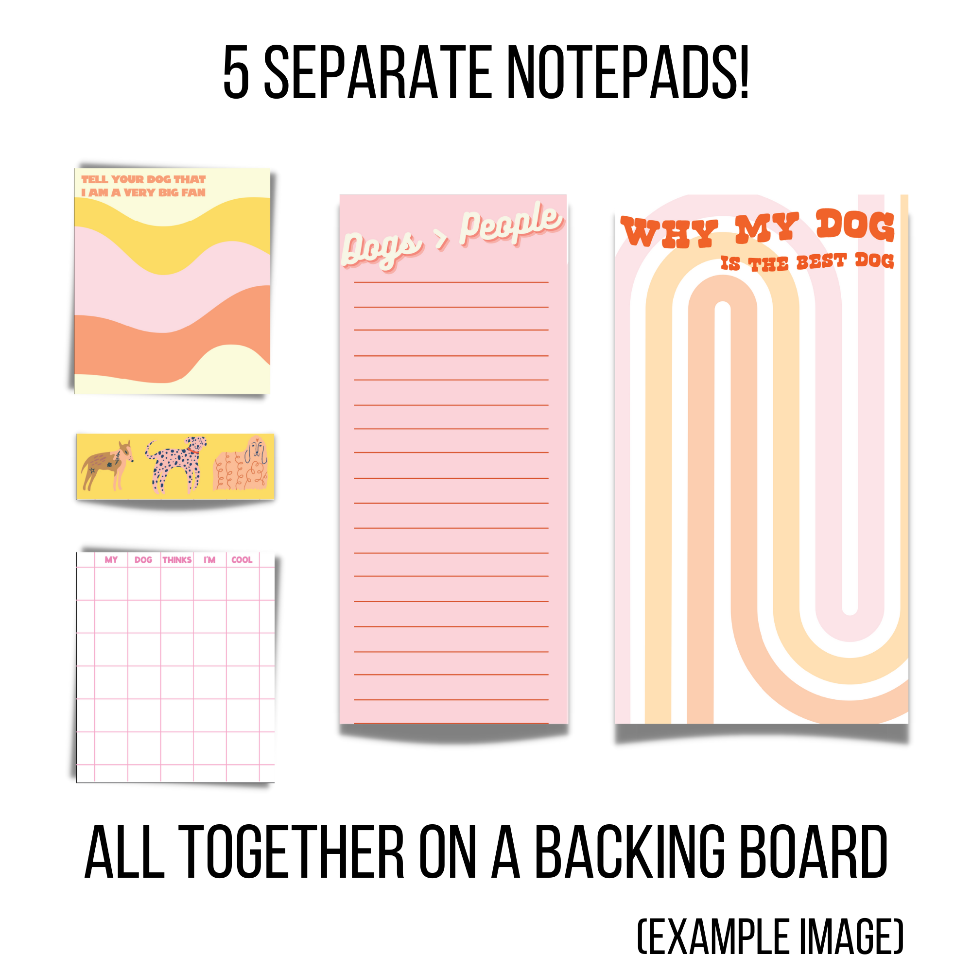 5 Separate Notepads All In One
