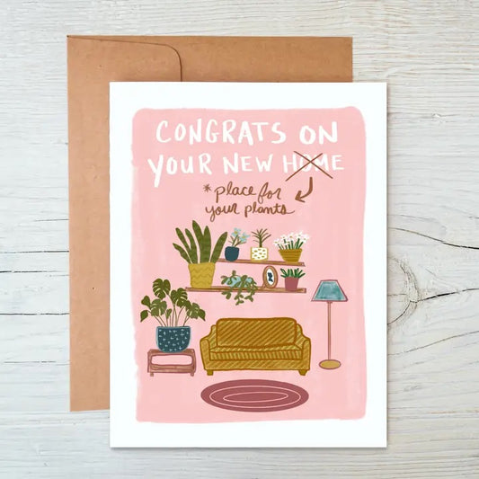 Welcome Home, Plant Lover! Greeting Card – Perfect for Plant Enthusiasts and Gardeners