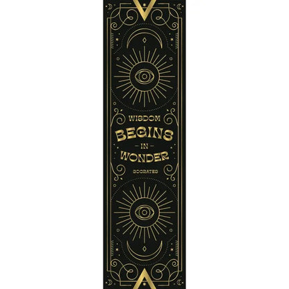 Close up view of the Wisdom Begins in Wonder bookmark