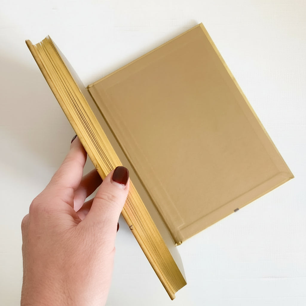 This is a hardcover journal that also comes with a ribbon bookmark