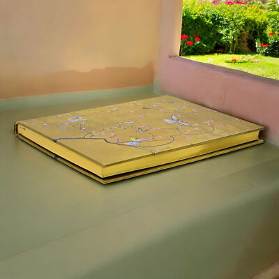 Image of the Golden Flight journal laying outside