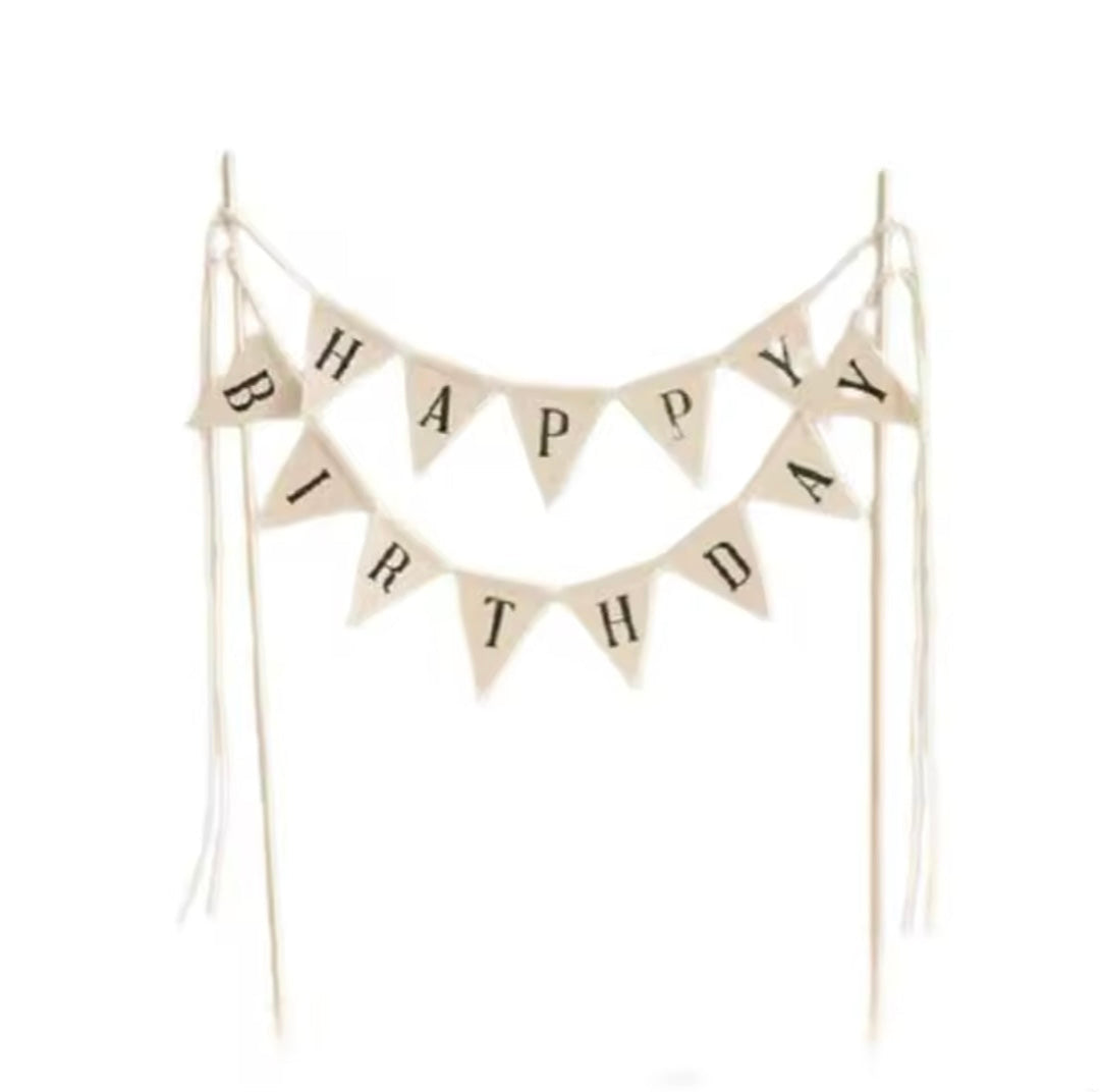 Minimalist cake topper for modern celebration setup