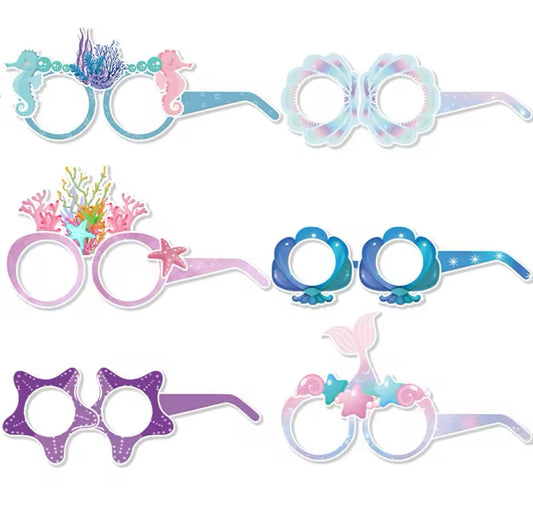 Colorful kids underwater glasses set of 6 for party favors