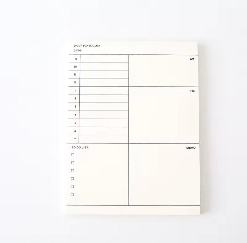 Stationery gift set for organized intentional living