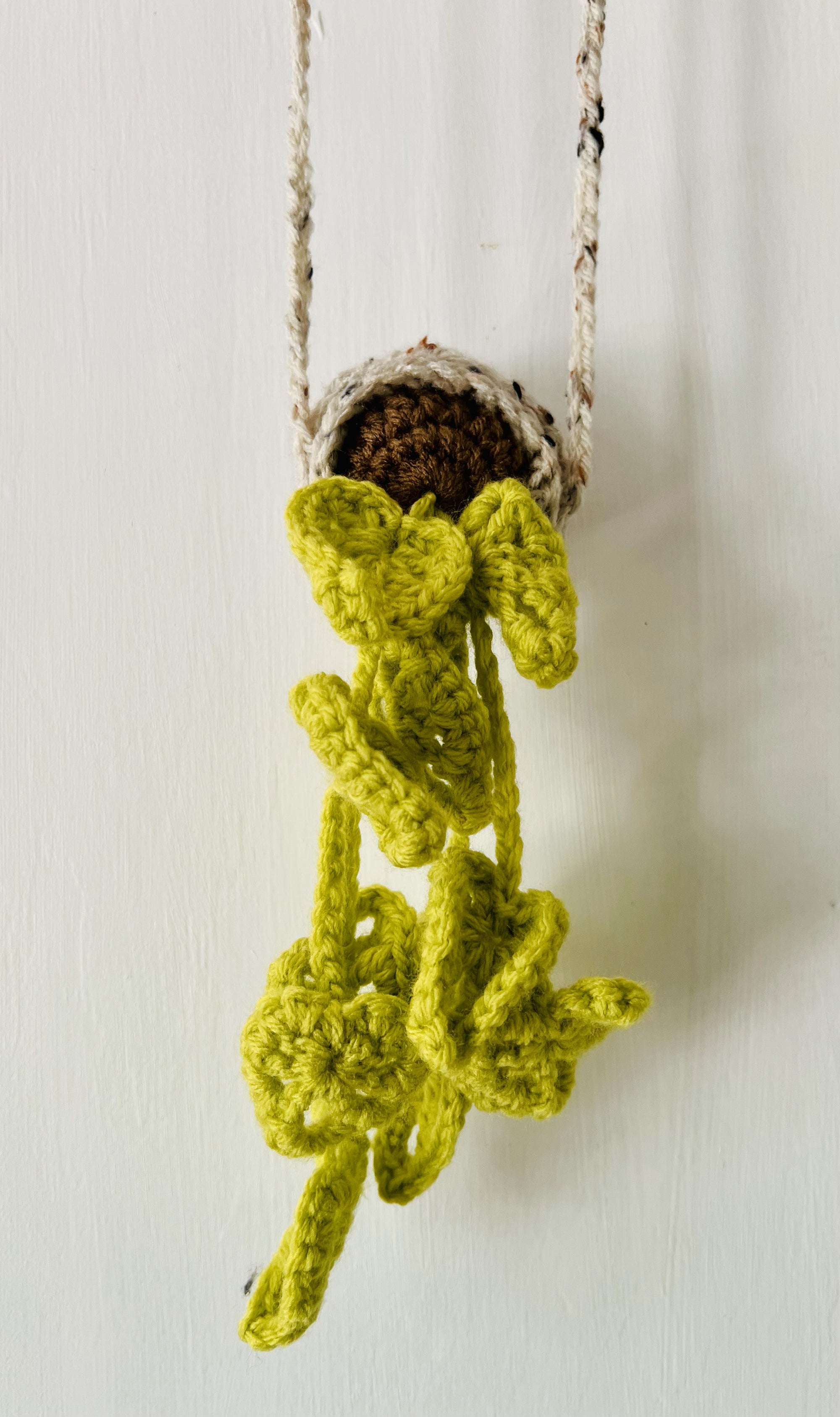 Image of Sprite baby crochet air plant