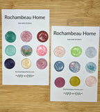 Close up view of the Handcrafted Knitting Circle in a multicolor 18 pack of wax seal stickers