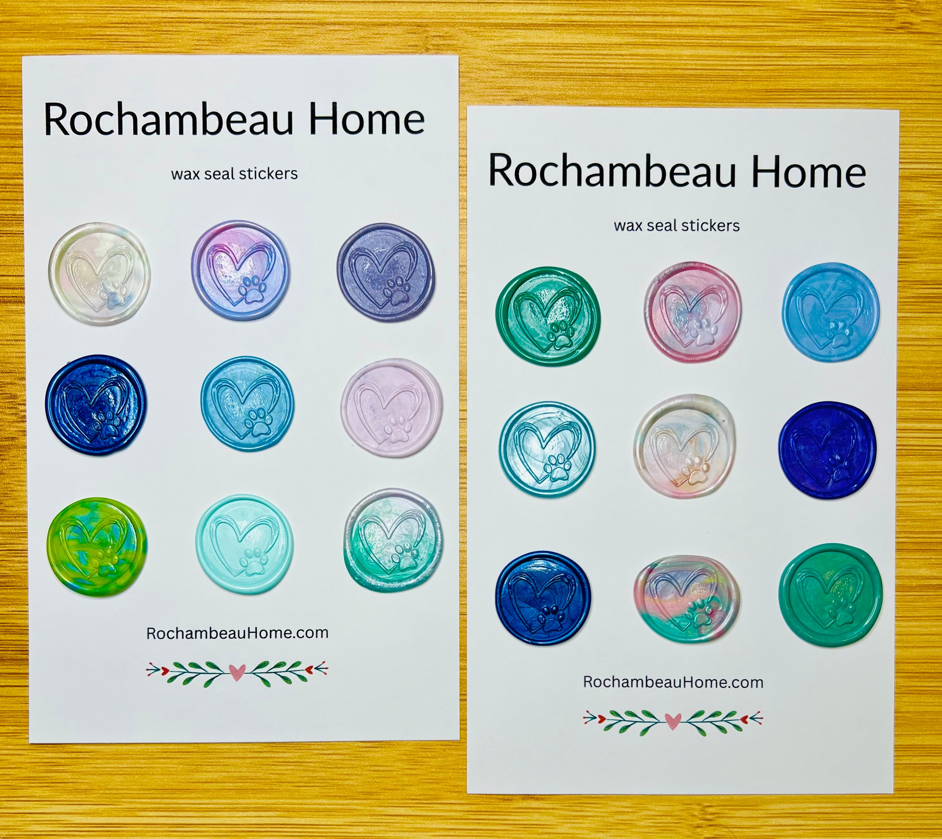 18 wax seal stickers can be styled with pet-themed stationery and gift wrap