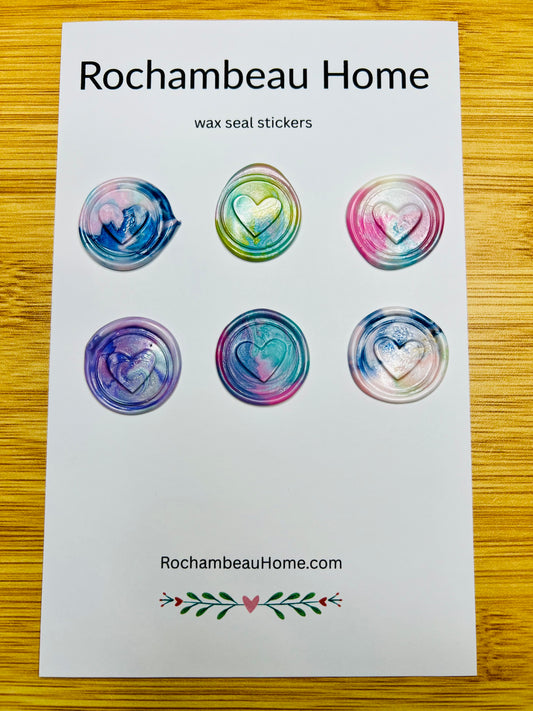 6 pack card in the multi-color theme showcasing vibrant swirls of color