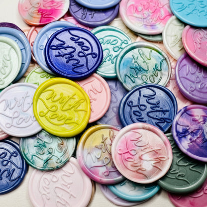 Peel-and-stick and ready to go—no melting needed. They travel well and work beautifully for craft projects, too.