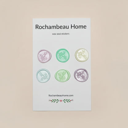 Written in the Stars wax seal stickers created by Rochambeau Home in a solid multicolor theme