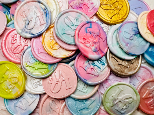 LOVE Letter wax seal stickers are the perfect addition to a love letter or for a scrapbook keepsake