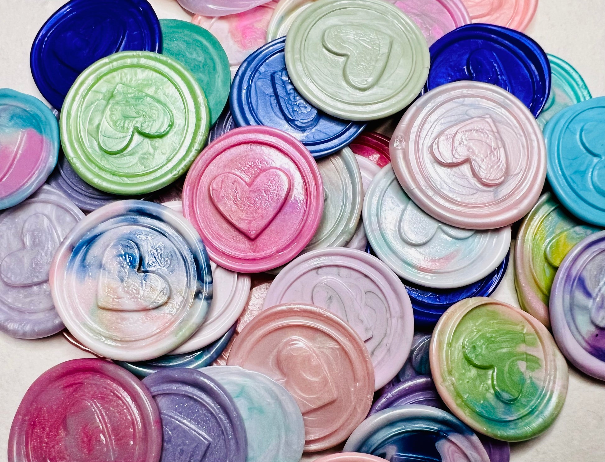 Sealed with Feeling – 3D Heart embossed wax seal sticker is the perfect addition to any stationery project