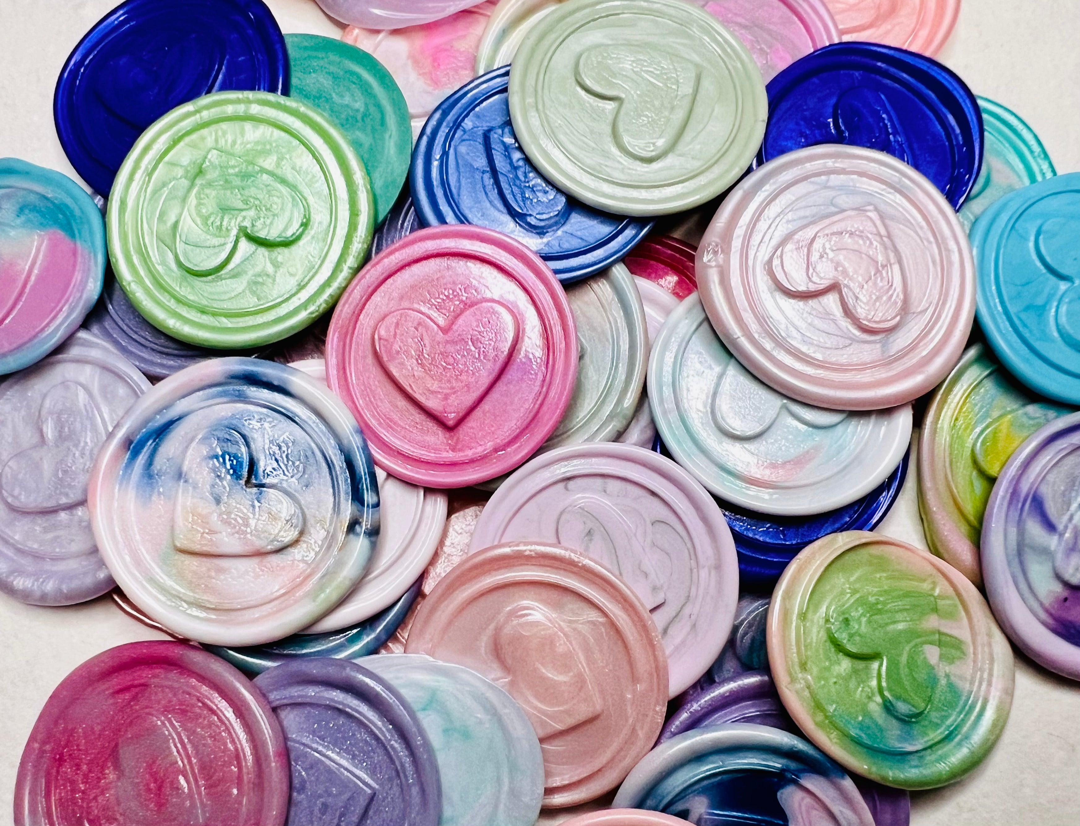 Sealed with Feeling – 3D Heart embossed wax seal sticker is the perfect addition to any stationery project