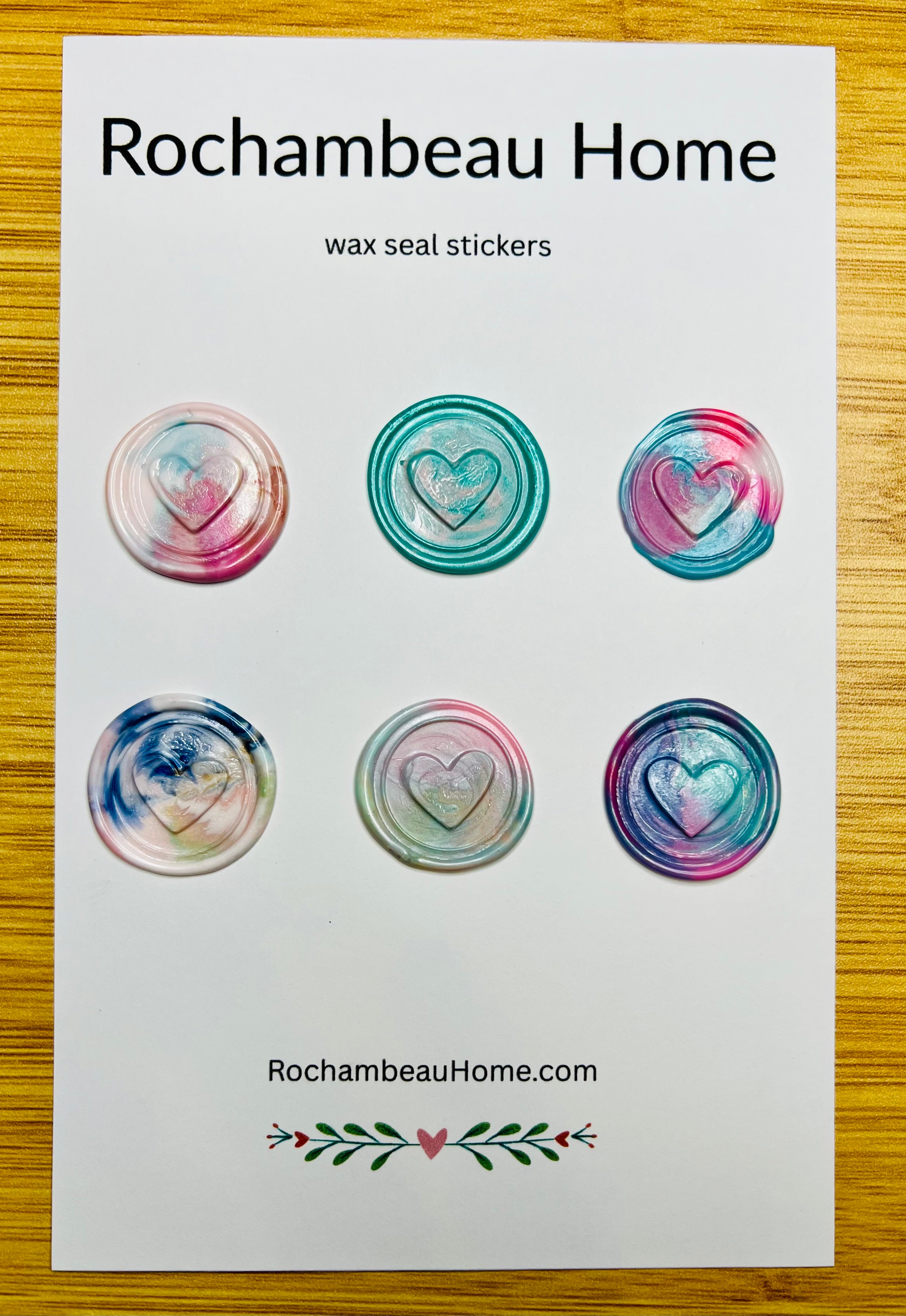 6 pack card in the multi-color theme showcasing vibrant swirls of color