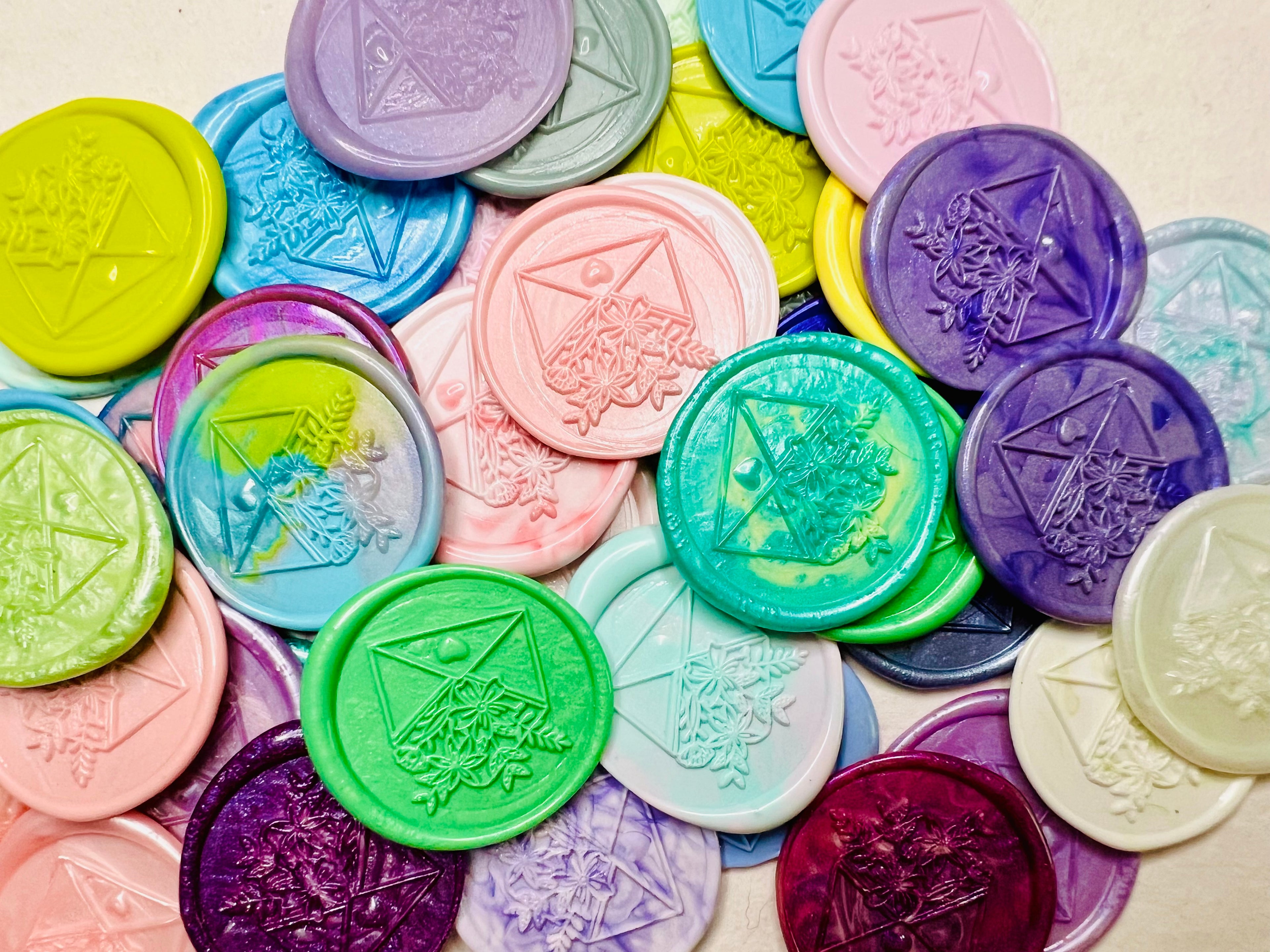 Cottagecore Floral Envelope wax seal stickers are a perfect addition to your snail mail