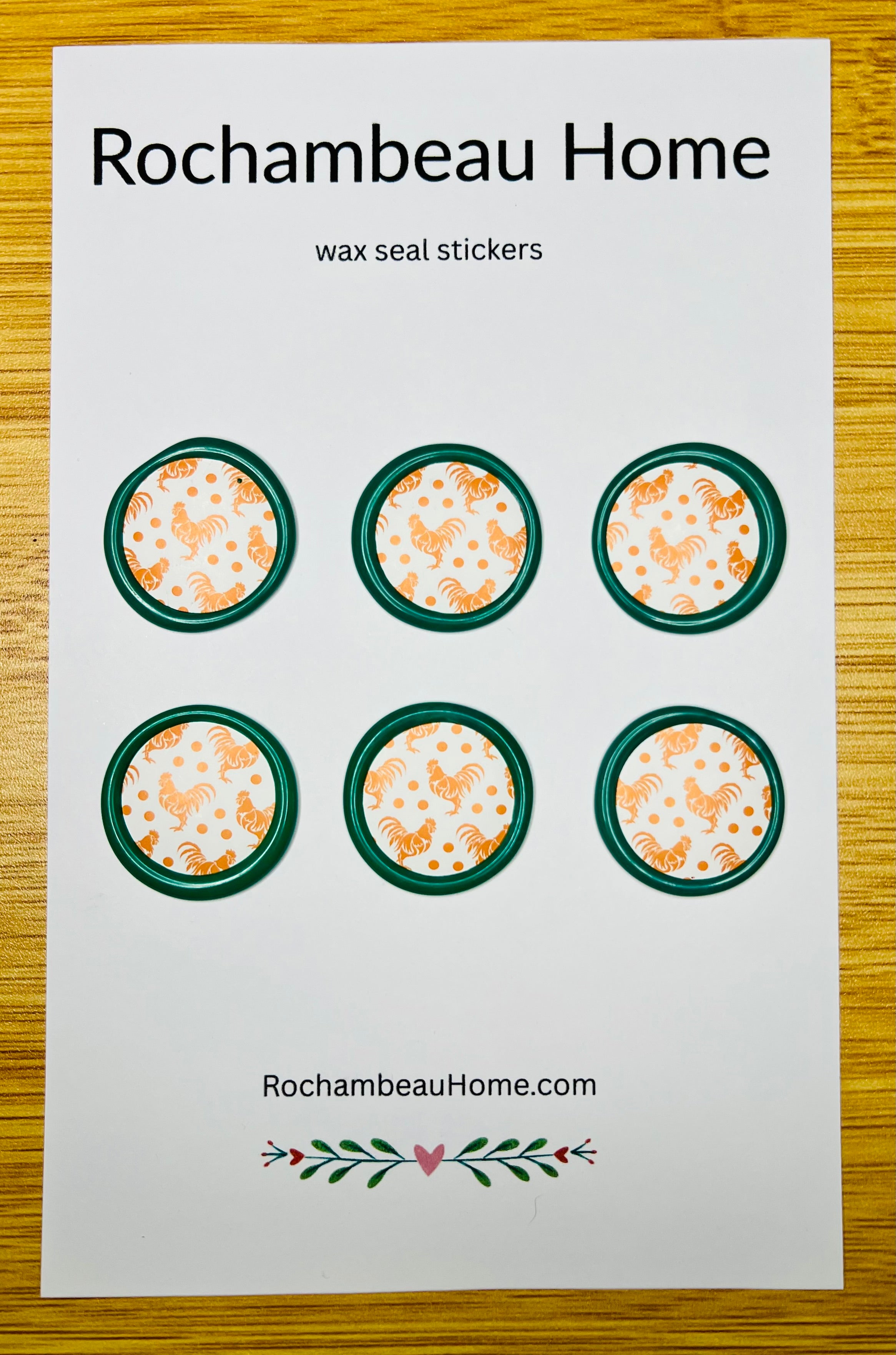 Close up view of the Cluck & Seal Chicken displayed on a 6 pack card