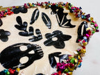 Midnight Shore Trinket Dishes – Beaded Scallop Shells with Halloween Collage Art