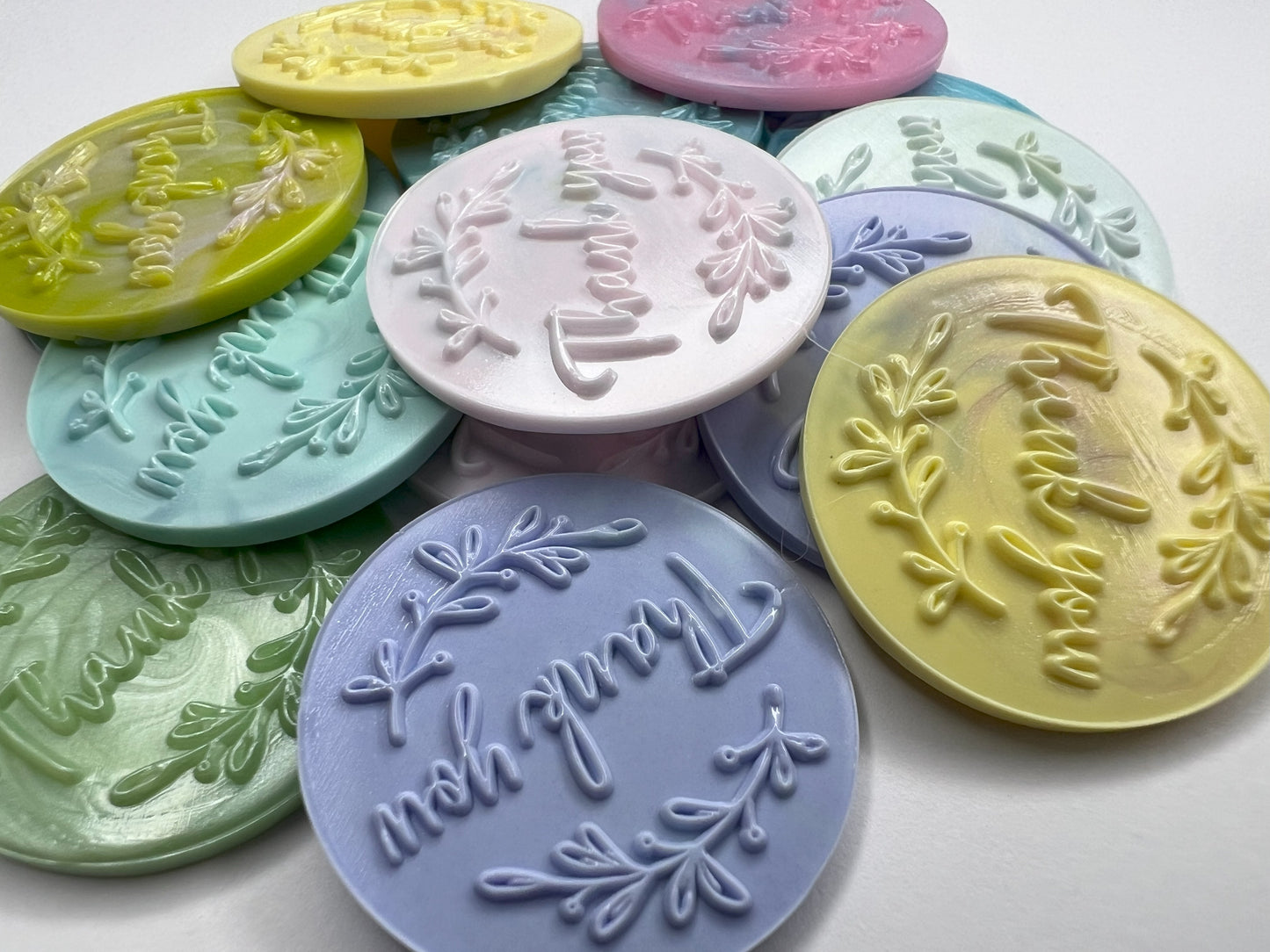 Handcrafted "Thank You" Wax Seal Stickers – Elegant, Personalized Gratitude Seals for Cards, Gifts, and Letters