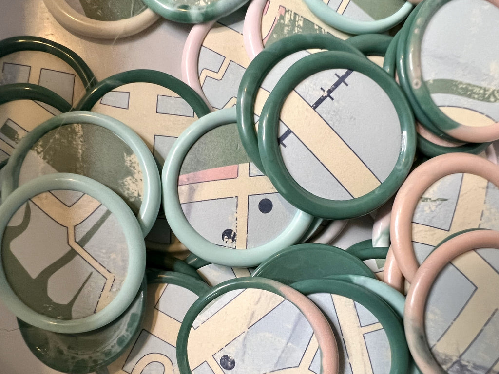 Vintage-style map wax seal sticker, perfect for travel-themed crafts and journals.