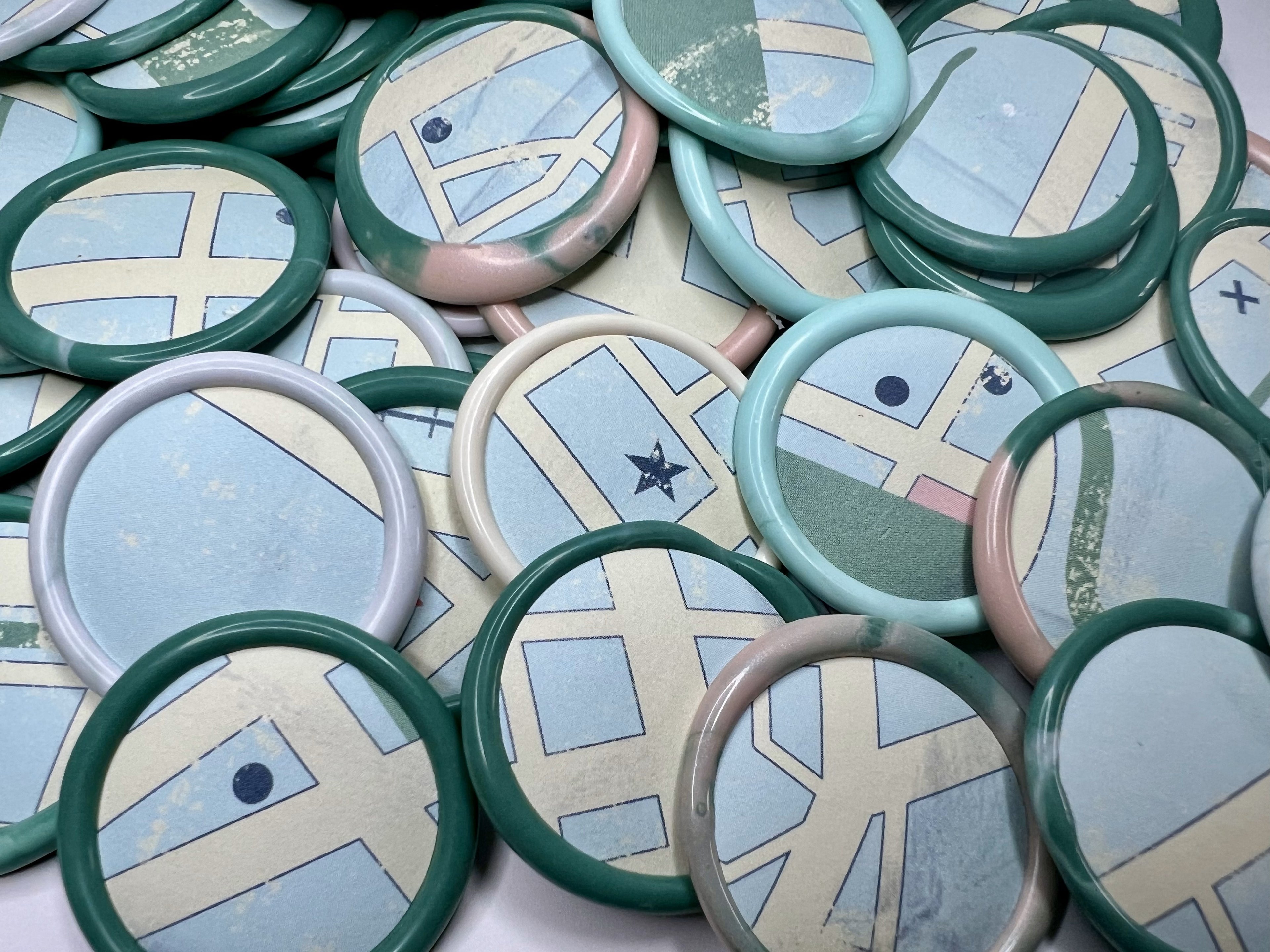 Set of 10 wax seals with antique map design, adding wanderlust to letters and gifts.