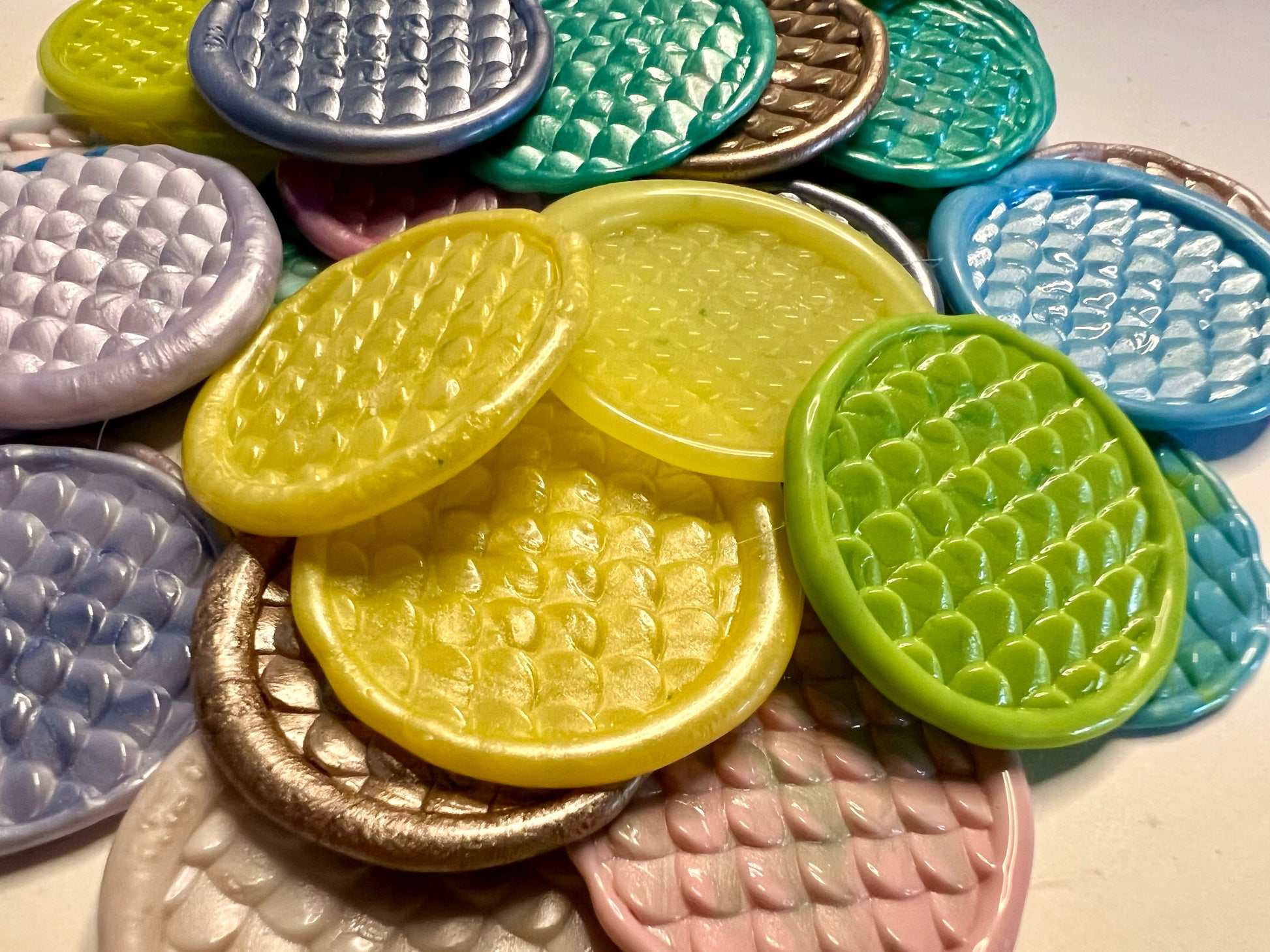 Reptilian-themed “Hiss & Tell” wax seal stickers by Rochambeau Home.
