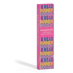 Bookmark box labeled “I Read Banned Books” with bold typography and literary graphics