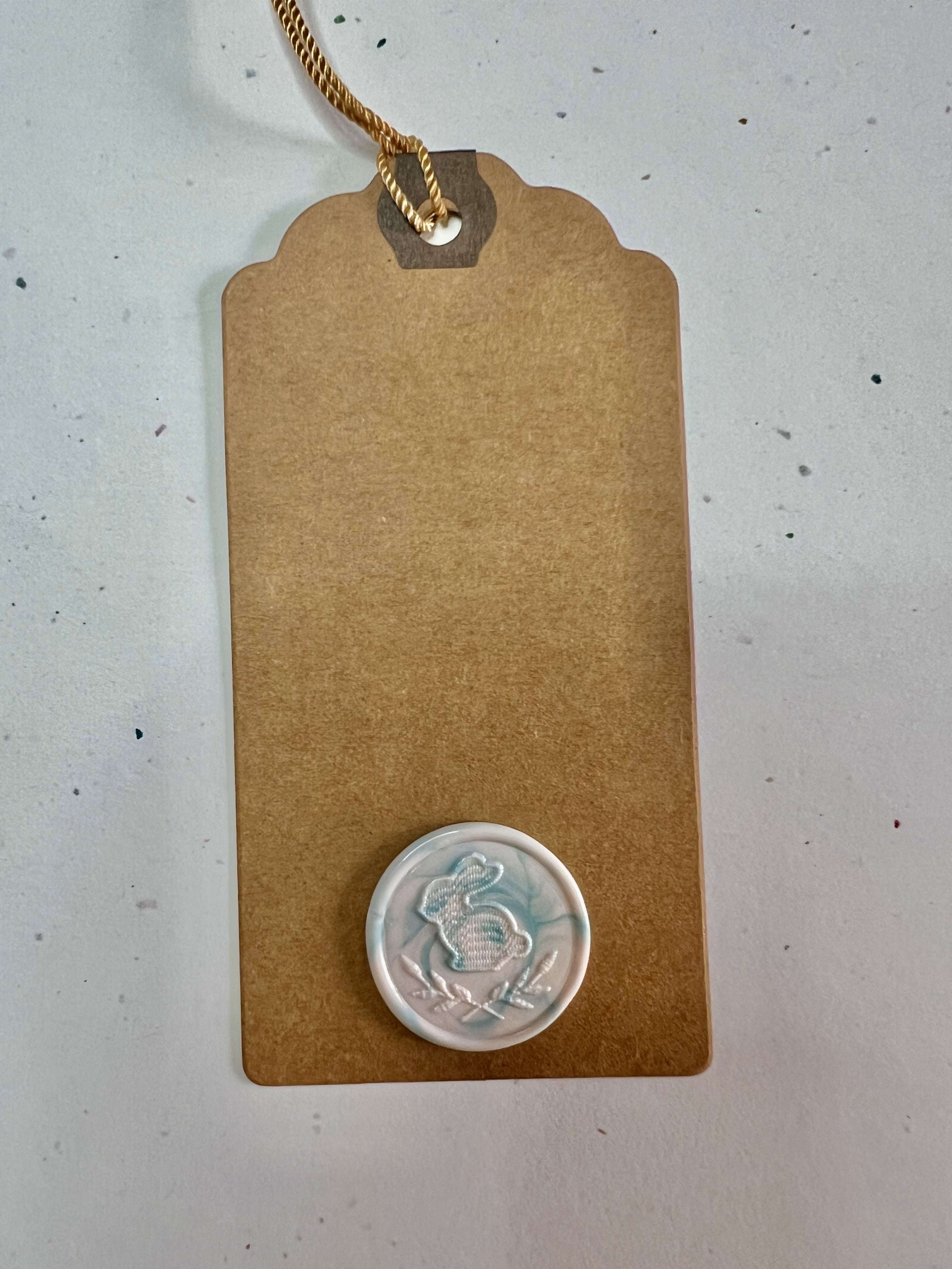 Easter Gift Tags with Wax Seals – Vintage Bunny & Floral Designs for Springtime Gifts
