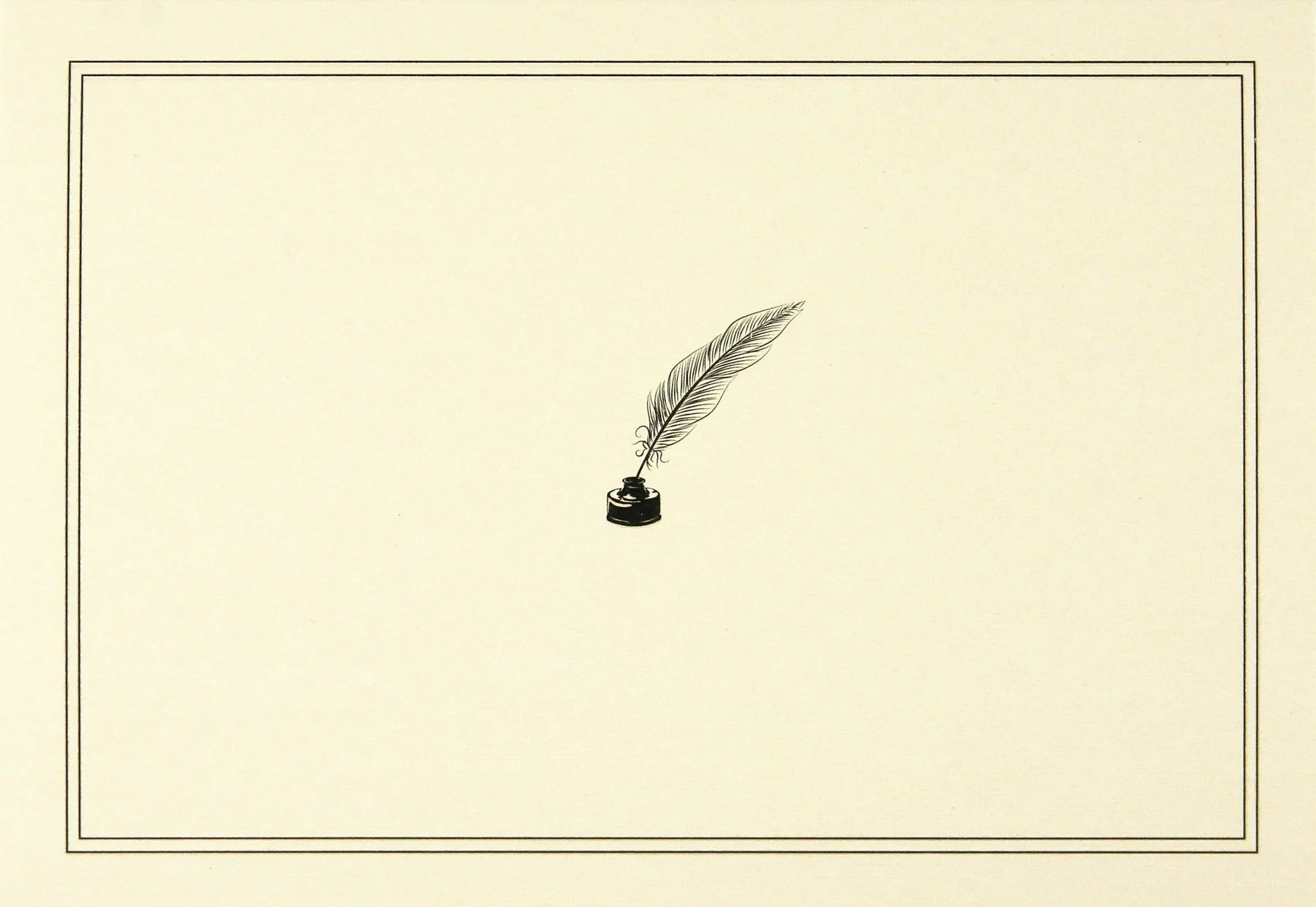 Close up view of the embossed ivory cards with linen finish & envelopes