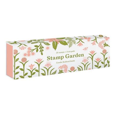 Close-up of Stamp Garden box designed by Coralie Bickford-Smith with floral details