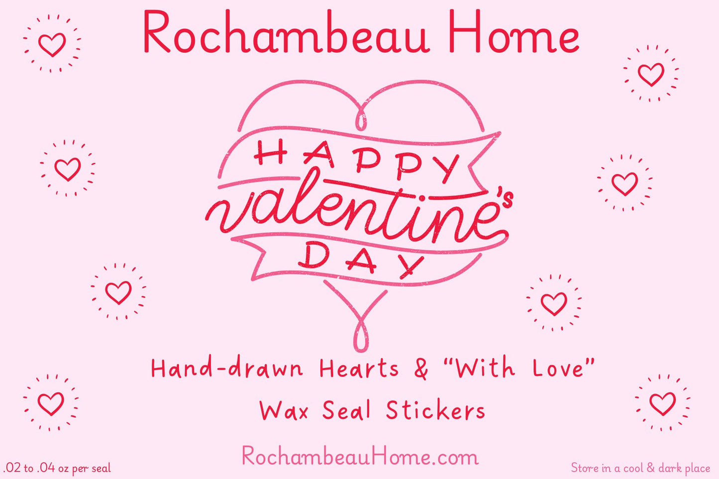 Valentine’s Day Wax Seal Stickers